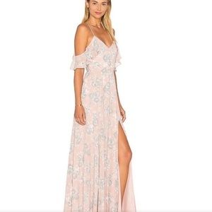 Lovers + Friends Taylor Gown in Floral Lavender